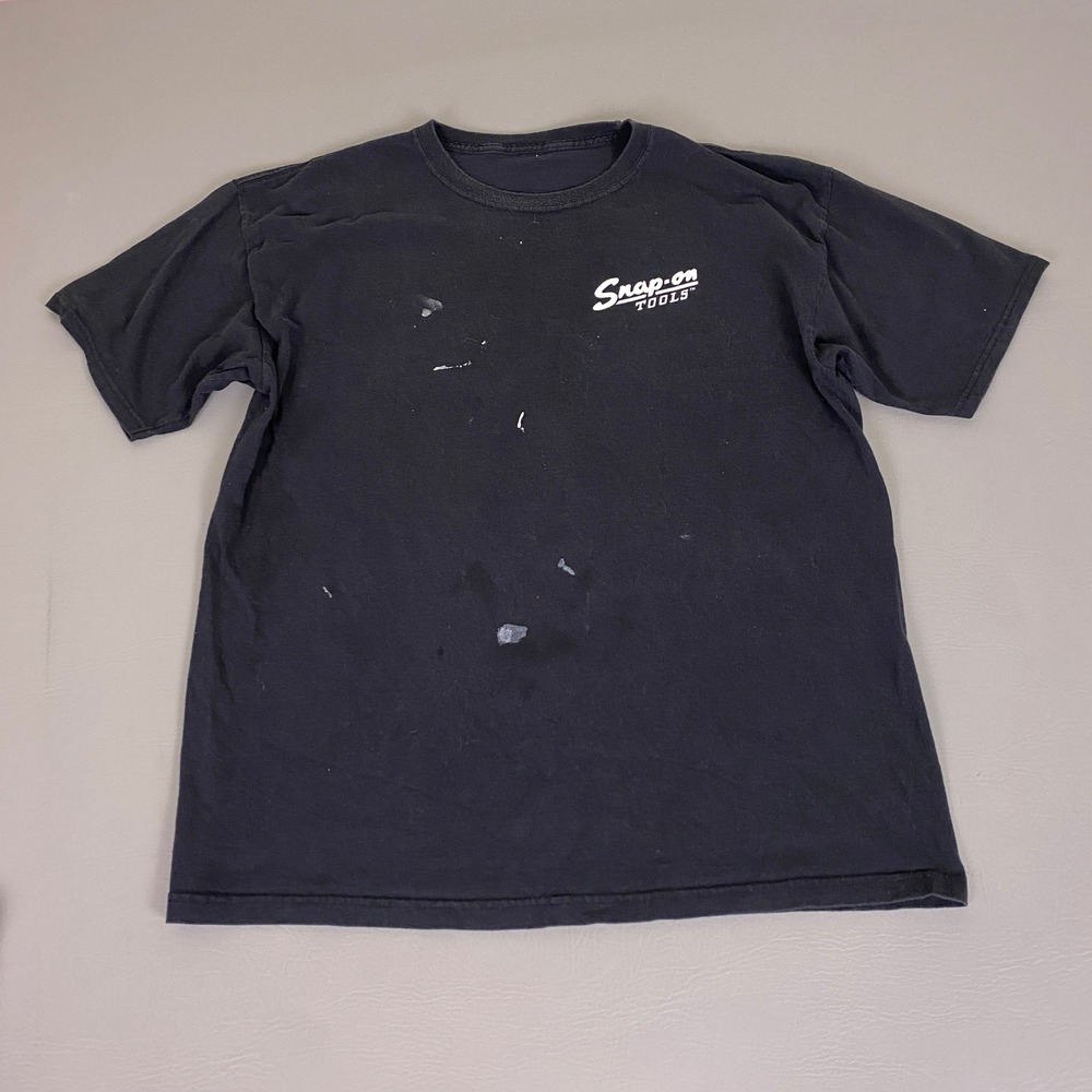 Snap-on Tools Shirt Mens Large Black Built to Last Muscle Car Graphic Tee *Wear*